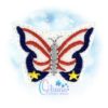 OAD Patriotic Butterfly Feltie 80072 Patriotic Butterfly Feltie Embroidery