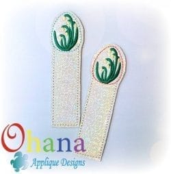 Spring Snowflake Flower Egg Bookmark 