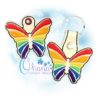 OAD Rainbow Butterfly KC 80072 Rainbow Butterfly Key Chain