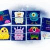 Monster Quiet Book Embroidery