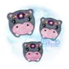 OAD Floral Hippo Feltie 80072 Floral Crown Hippo Feltie