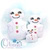 Snowman Stuffie Embroidery Design Snowman Stuffie Embroidery Design
