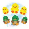 Sitting Duck Feltie Embroidery