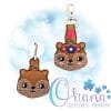 Floral Squirrel Key Chain Floral Squirrel Key Chain