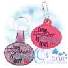 Come Together Key Chain Embroidery