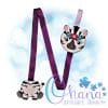 Floral Zebra Bow Holder