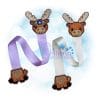 MoosFloral Moose Ribbon Bookmarke RBM AMM 80072 Floral Moose Ribbon Bookmark