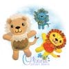 OAD Lion Stuffie Multi ASH 80072 OAD Lion Stuffie Multi ASH 80072