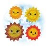 Happy Sun Feltie Embroidery