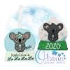 Koala Snowglobe Ornament Embroidery Koala Snowglobe Ornament Embroidery