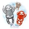 OAD Skelly Sloth Stuffie Multi KGR 800 (2)72
