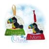 OAD Toucan CO AE 80072 Toucan Snowglobe Ornament Embroidery