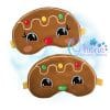 OAD Gingerbread SM ASH 80072 Gingerbread Open-Eyed Sleep Mask