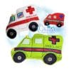 OAD Ambulance Stuffie Multi MB 80072 OAD Ambulance Stuffie Multi MB 80072