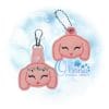 OAD Floral Bunny KC EC 80072 Floral Boho Bunny Key Chain