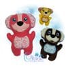 OAD QS Dog Stuffie Multi MM 80072 Dash Dog Stuffie Embroidery