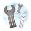 OAD Wrench Stuffie Multi SB 80072 Wrench Stuffie Embroidery Design
