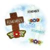 Remember Cross Feltie Embroidery