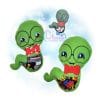OAD BookWorm Stuffie SB 80072 Bookworm Stuffie Embroidery Design