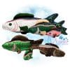 Rainbow Trout Stuffie Embroidery