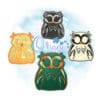 OAD Skelly Owl Feltie ASH 80072 Skelly Owl Feltie Embroidery