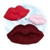 OAD Kissing Lips Stuffie RD 80072 Kissing Lips Stuffie Embroidery