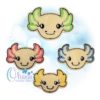 Axolotl Feltie Embroidery Design
