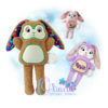 OAD Cheeky Bunny Stuffie JH 80072 Cheeky Bunny Stuffie Embroidery