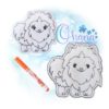 Pomeranian Flat Coloring Doll