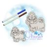 OAD Shih Tzu FCD MLH 80072 Shih Tzu Flat Coloring Doll