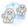 Spaniel Flat Coloring Doll