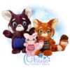 OAD Red Panda Stuffie RG 800 72 Red Panda Stuffie Embroidery