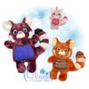 OAD Red Panda Stuffie RG 80072 Red Panda Stuffie Embroidery