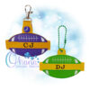 OAD Football KC EC 800 Split Football Key Chain