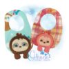 Sloth Bib Embroidery Design