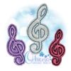 Treble Clef Feltie Embroidery
