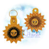 OAD Sunflower KC AE 800 Sunflower Key Chain Embroidery