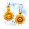 OAD Sunflower KC EC 800 Sunflower Key Chain Embroidery