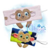 Monkey Cup Cozy Embroidery
