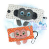 Monkey Cup Cozy Embroidery