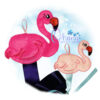 OAD Flamingo BH AHS 800 Flamingo Bow Holder Embroidery
