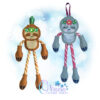 OAD Sloth CCH VB 800 Sloth Candy Cane Holder