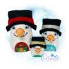 OAD Snowman Eggie LA 800 Snowman Eggie Stuffie Embroidery