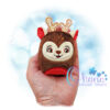 Reindeer Eggie Stuffie Embroidery