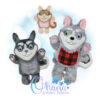 OAD Husky Stuffie 800 Husky Stuffie Embroidery Design