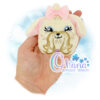 OAD Maltese Stuffie 800 Maltese Eggie Stuffie Embroidery