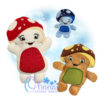 Mushroom Doll Stuffie Embroidery