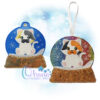 Calico Cat Christmas Ornament