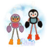 OAD Penguin CCH GE 2000 Penguin Candy Cane Holder