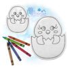 Chick Flat Coloring Doll